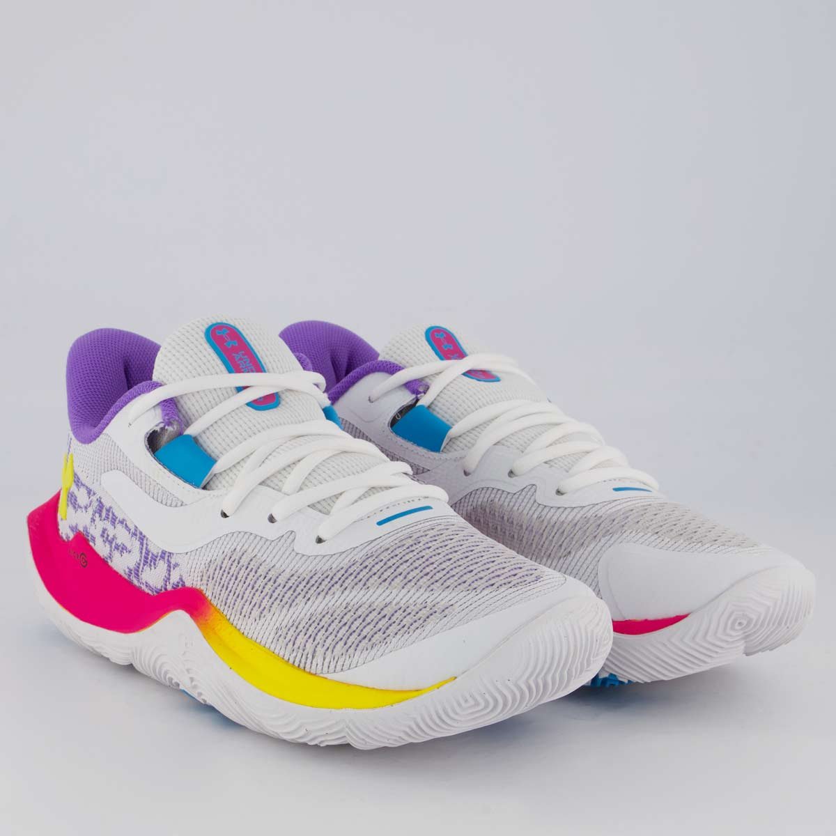 Tênis Under Armour Dime Branco Multicores