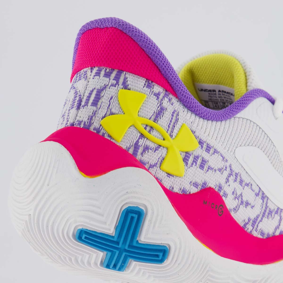 Tênis Under Armour Dime Branco Multicores
