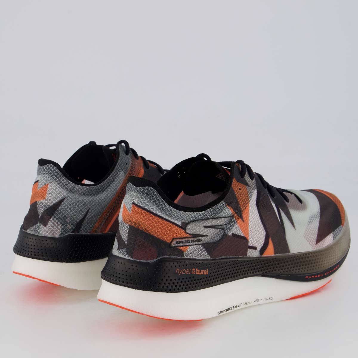 Tênis Skechers Go Run Speed Freek Preto e Branco Multicores 3