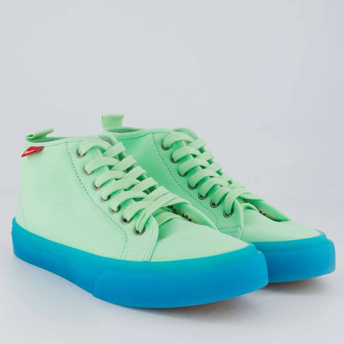 Tênis Redley Cano Médio Verde e Azul Turquesa Azul Turquesa/Verde 2