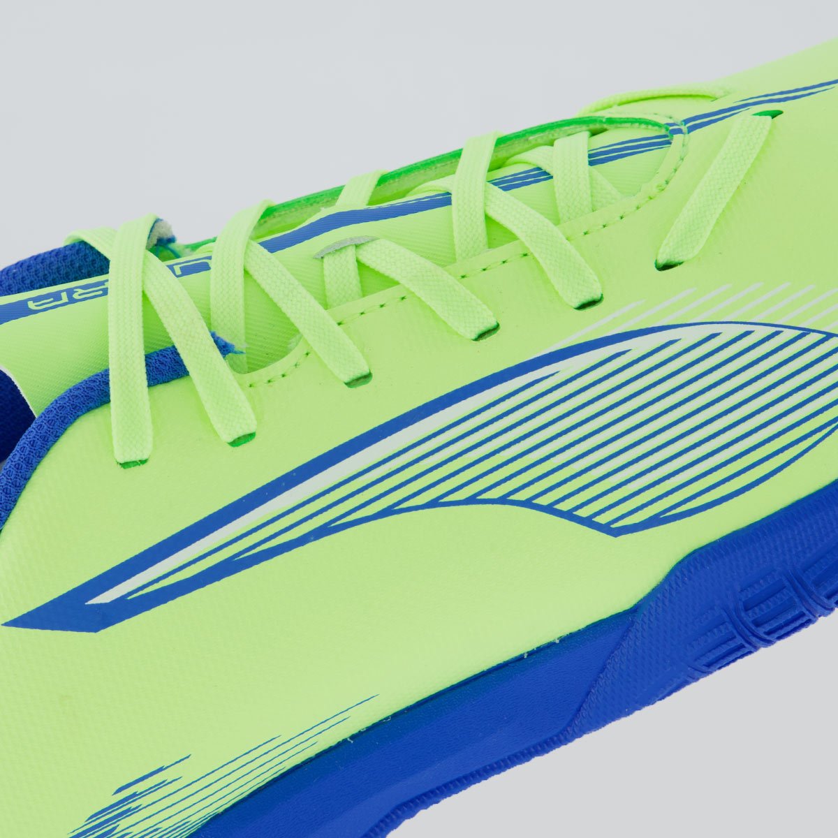 Chuteira Puma Ultra 5 Play Futsal Juvenil Verde Verde/Azul 7