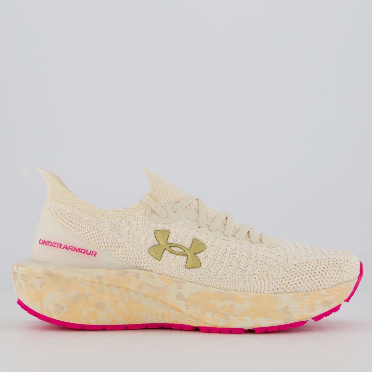 Tênis Under Armour Charged Great Feminino Off White e Rosa White/Rosa 1