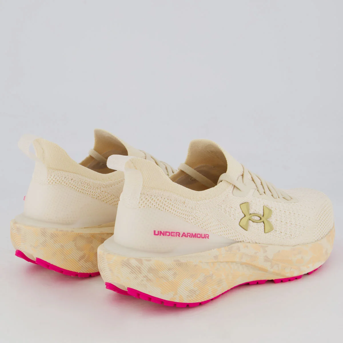 Tênis Under Armour Charged Great Feminino Off White e Rosa White/Rosa 3