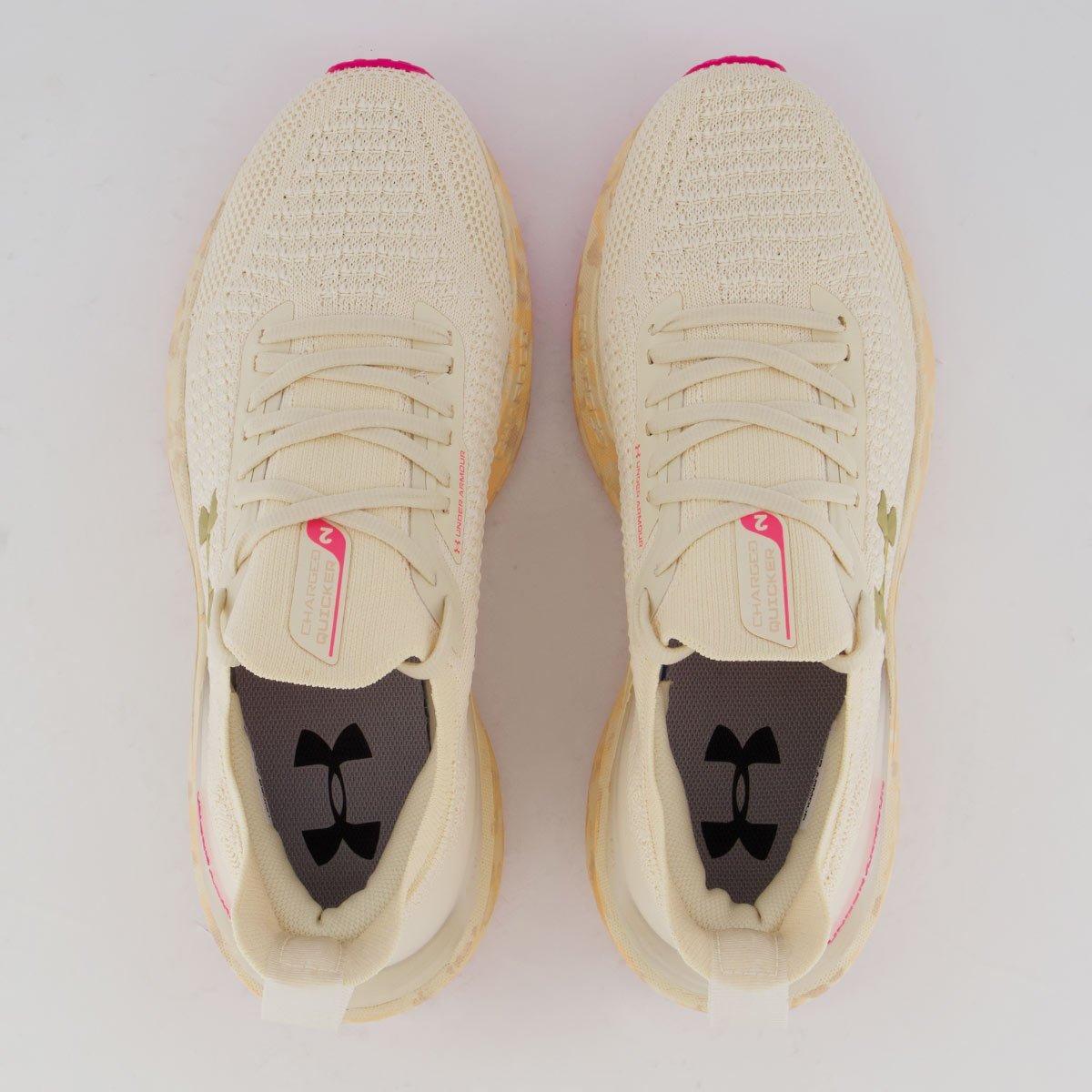 Tênis Under Armour Charged Great Feminino Off White e Rosa White/Rosa 4