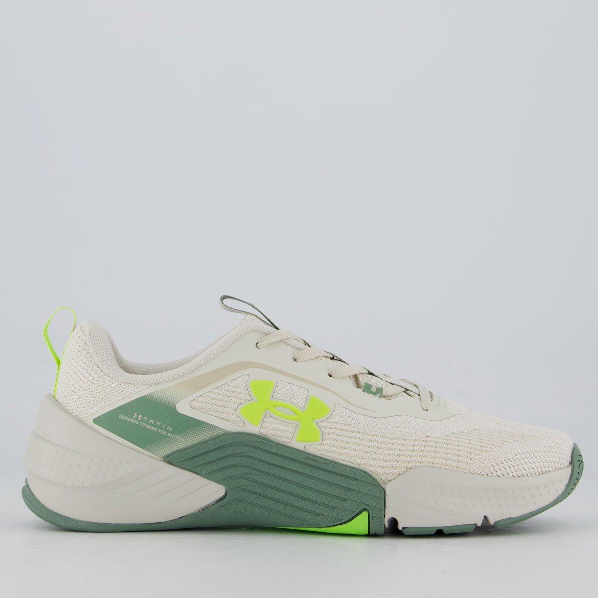 Tênis Under Armour Tribase Reps 2 SE Off White e Verde White/Verde 1