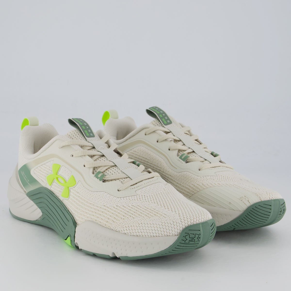 Tênis Under Armour Tribase Reps 2 SE Off White e Verde White/Verde 2