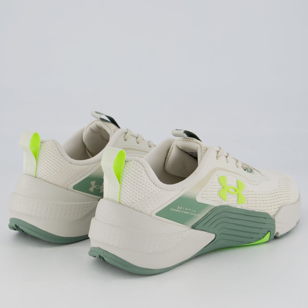 Tênis Under Armour Tribase Reps 2 SE Off White e Verde White/Verde 3