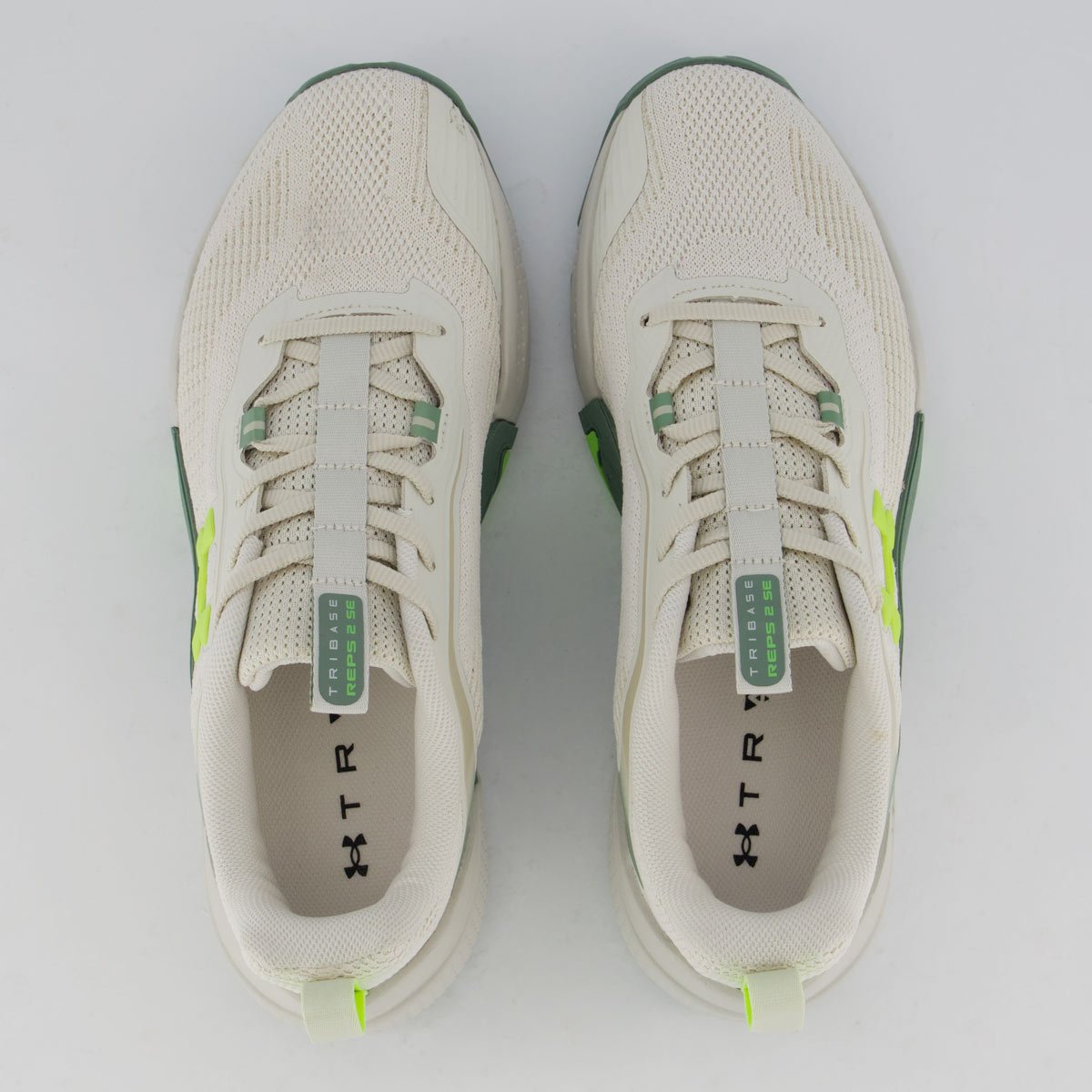 Tênis Under Armour Tribase Reps 2 SE Off White e Verde White/Verde 4
