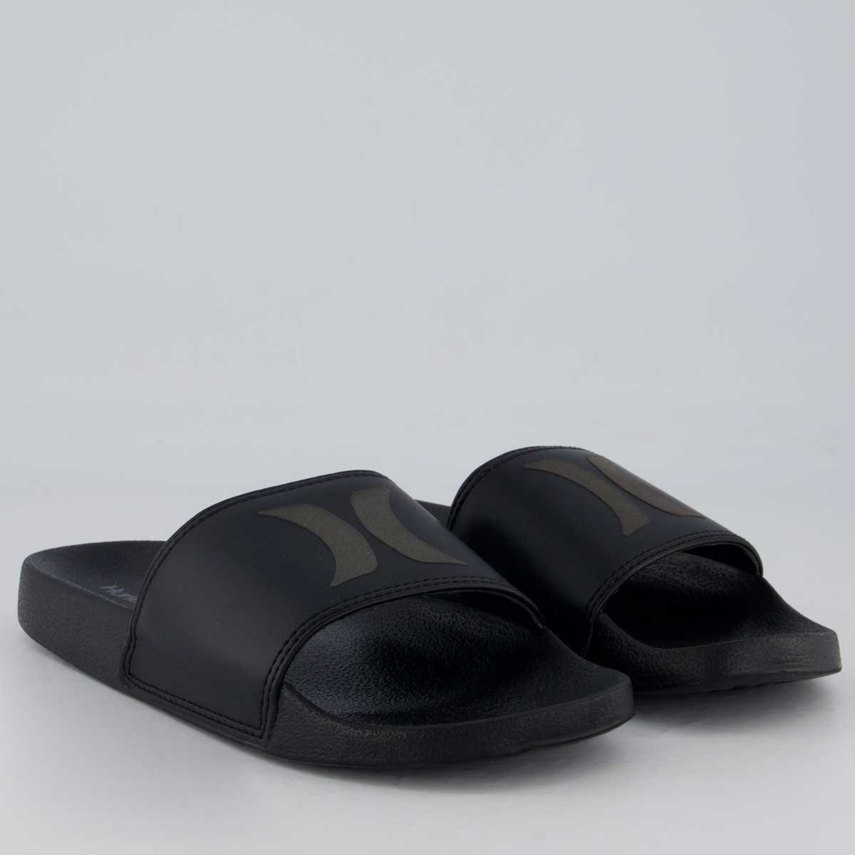 Chinelo Hurley Slide Icon I Preto Preto 3