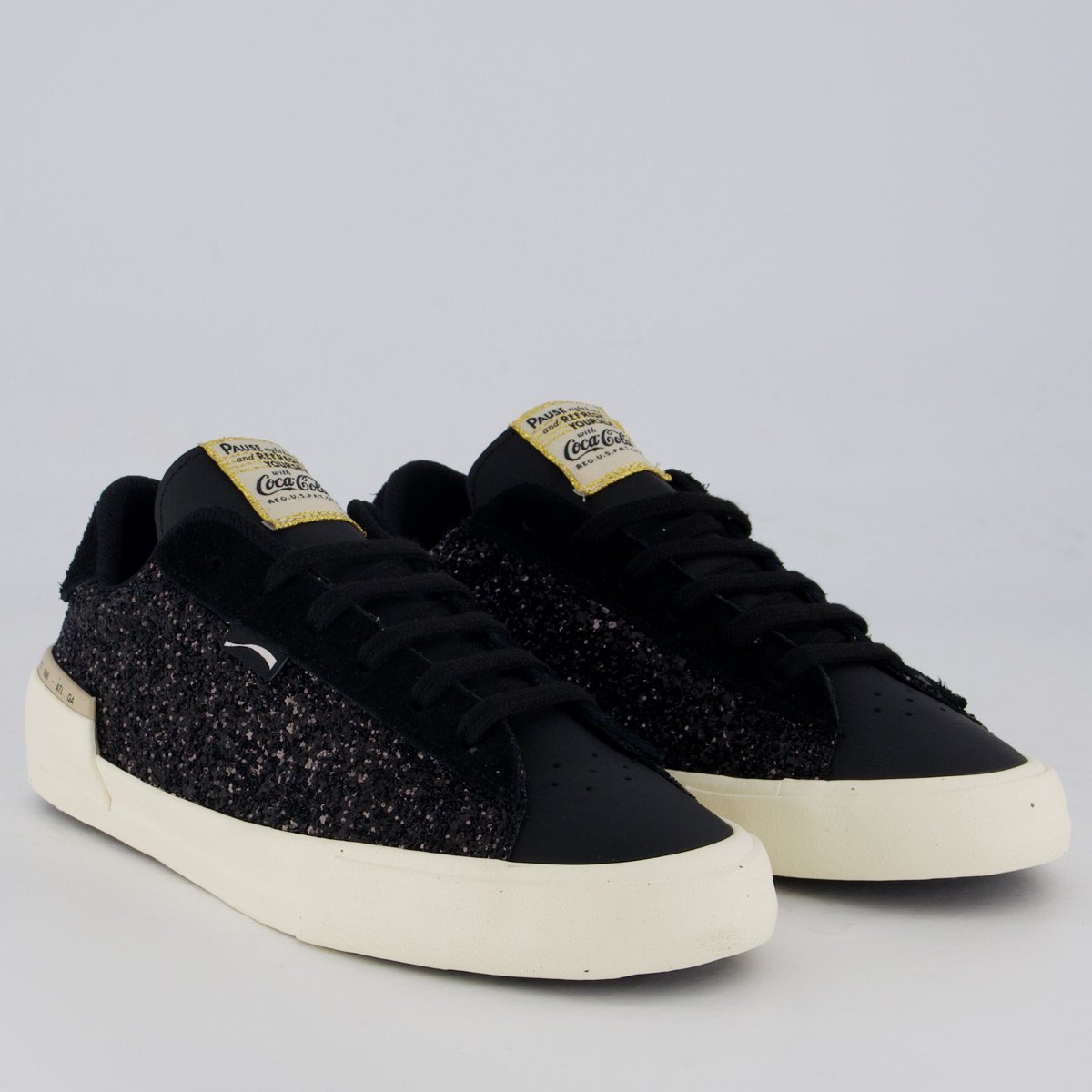 Tênis Coca Cola Rich Feminino Preto Preto 2