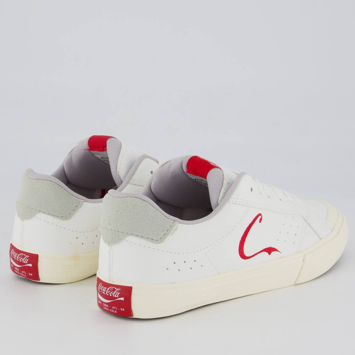 Tênis Coca Cola Aliance Town Feminino Branco e Vermelho Branco/Vermelho 3