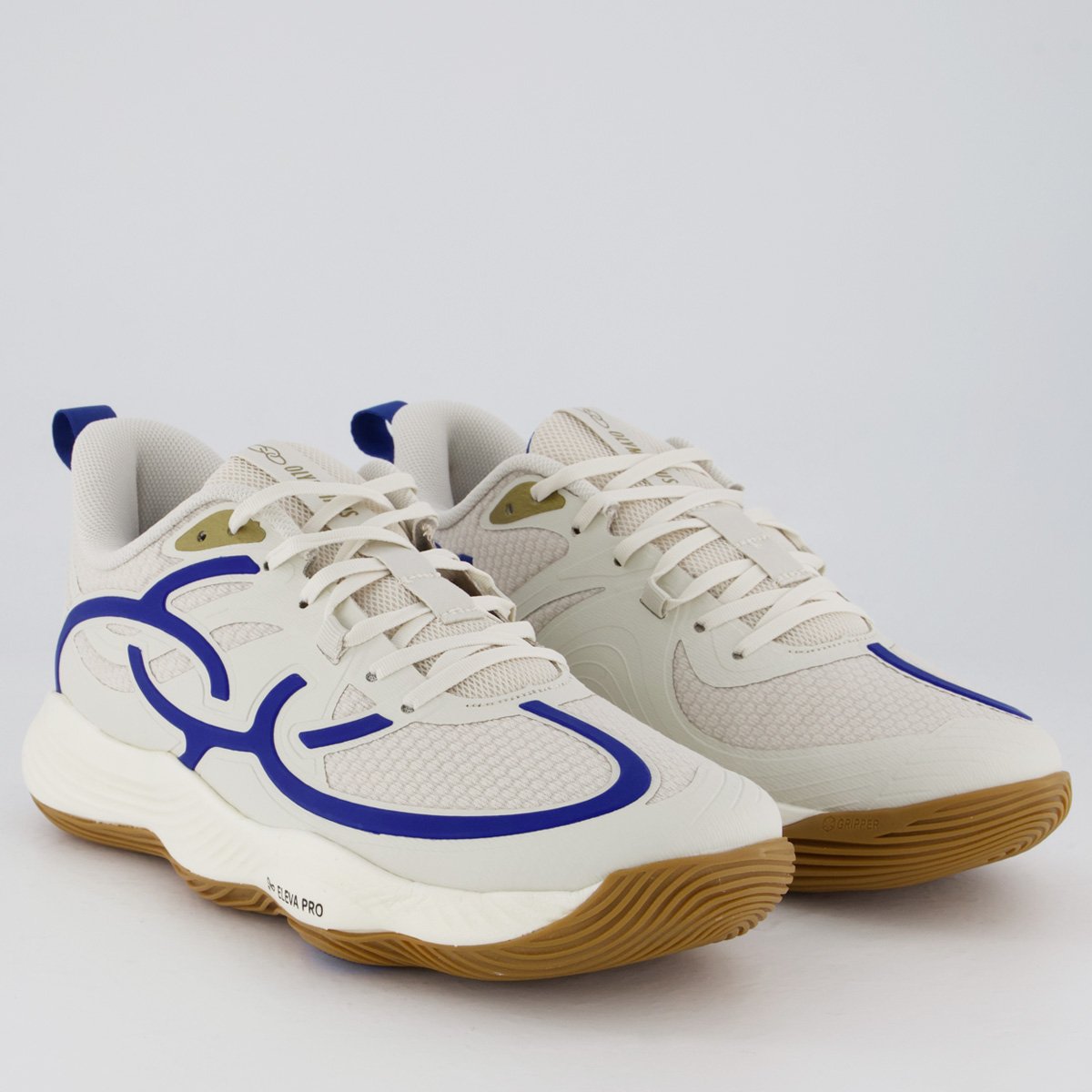 Tênis Olympikus Quadra BR1 Off White e Azul Off White/Azul 2