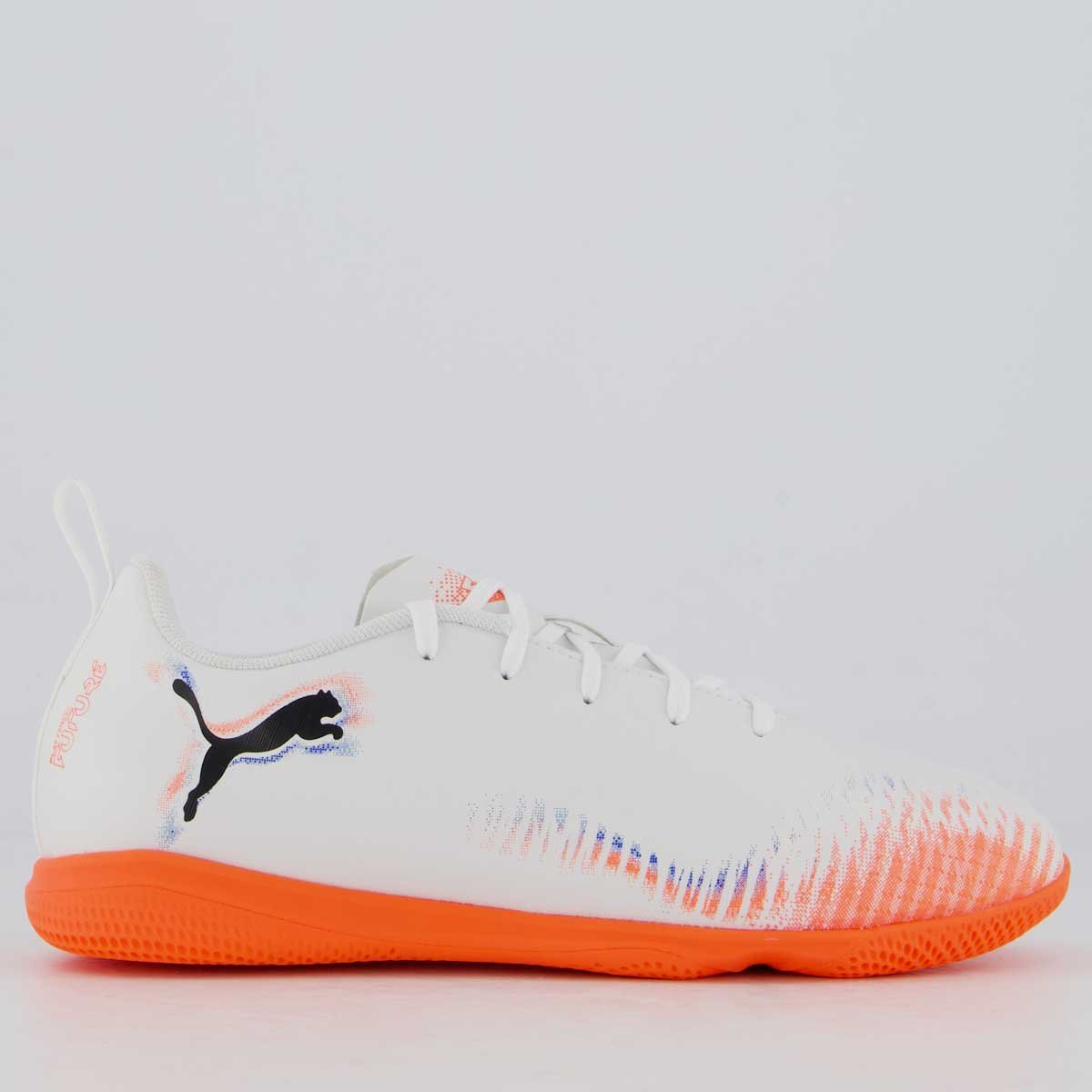 Chuteira Puma Future 8 Play IT Futsal Juvenil Branca
