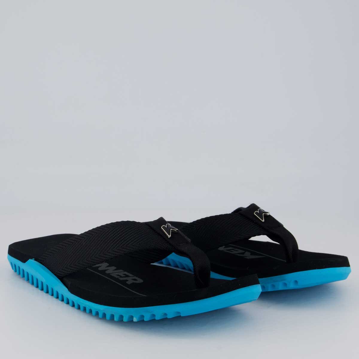 【ken】 Chinelo Kenner NK6 Preto e Azul