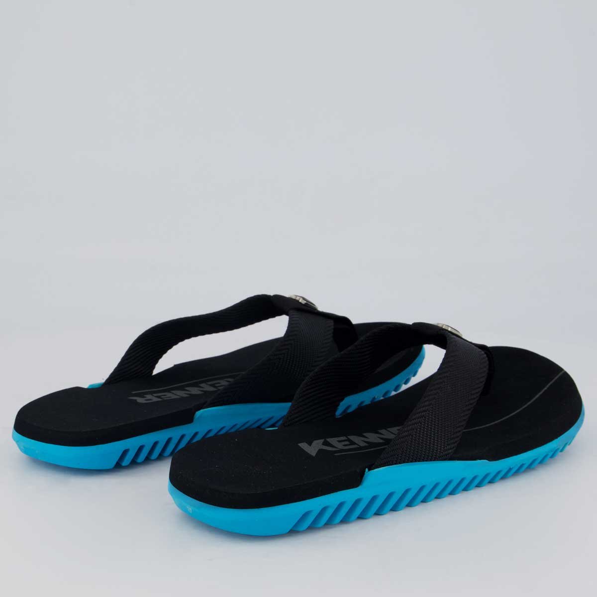 Chinelo Kenner NK6 Preto e Azul Preto/Azul 4