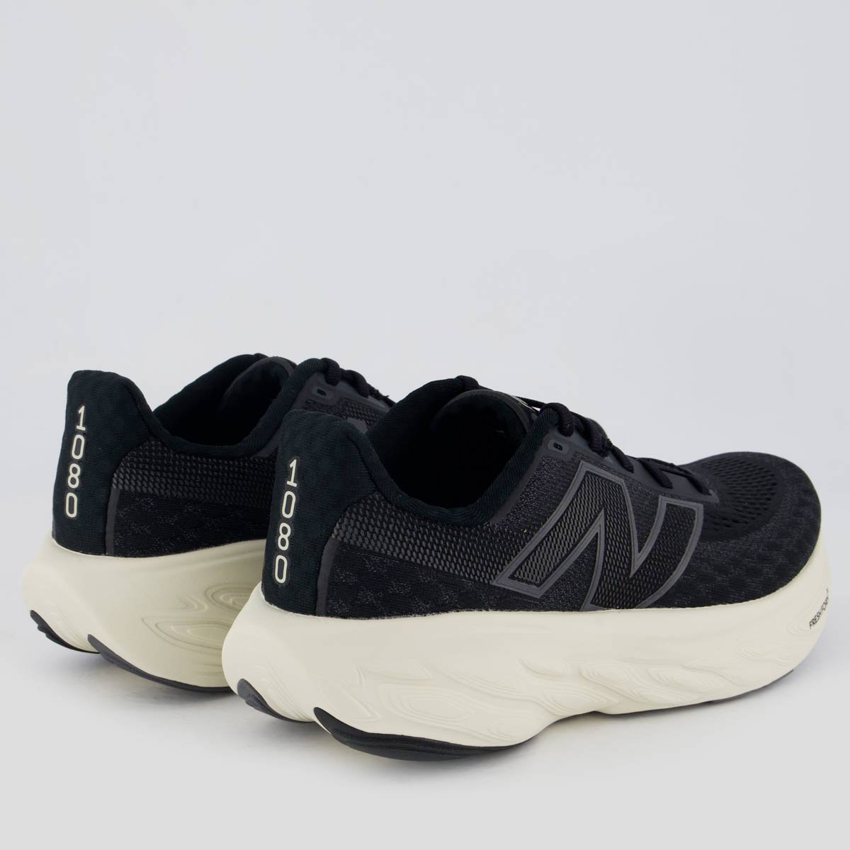 Tênis New Balance Fresh Foam X 1080 V14 Feminino Preto e Bege Preto/Bege 3