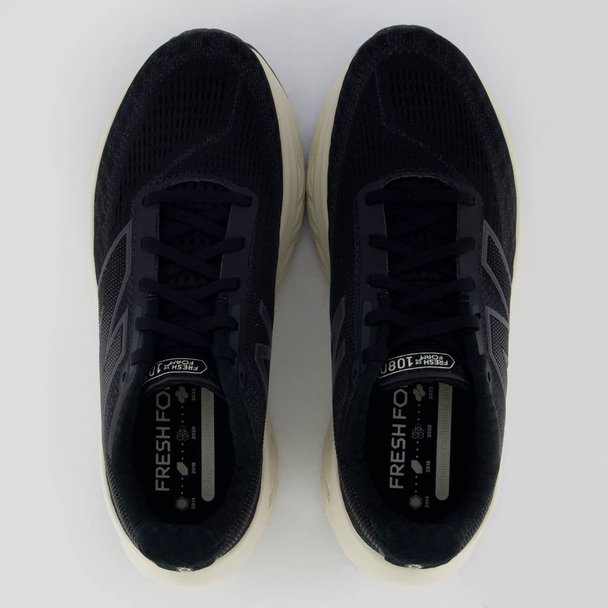 Tênis New Balance Fresh Foam X 1080 V14 Feminino Preto e Bege Preto/Bege 4