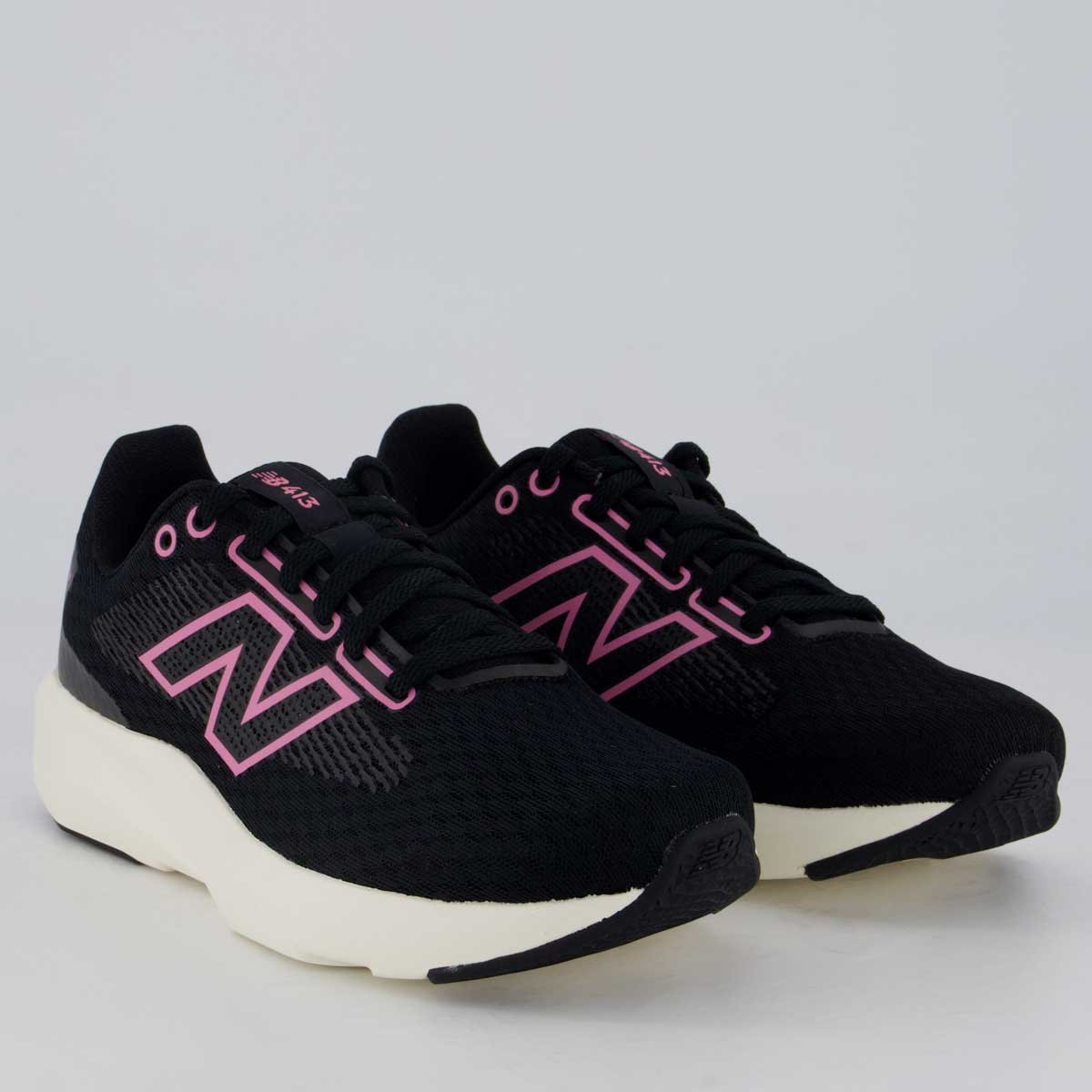 Tênis New Balance 413 V3 Feminino Preto e Rosa Preto/Rosa 2