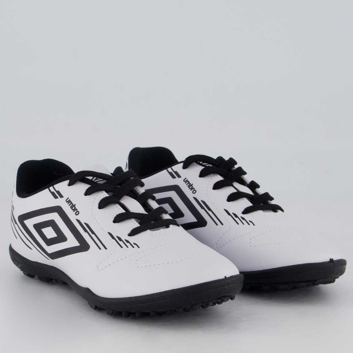 Chuteira Umbro Brave Society Juvenil Branco Branco/Preto 2
