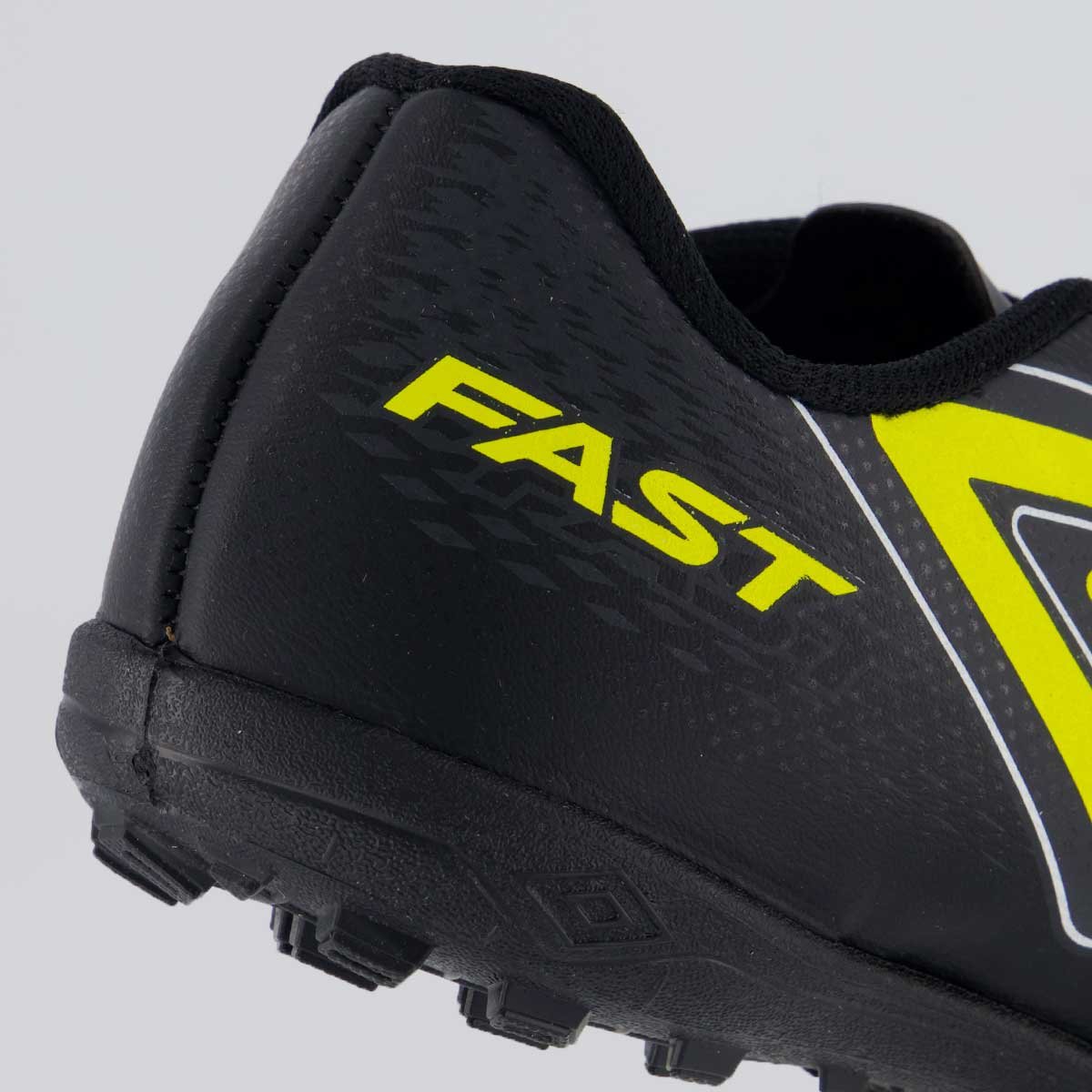 Chuteira Umbro Fast II Society Juvenil Preta e Amarelo Preto/Amarelo 6
