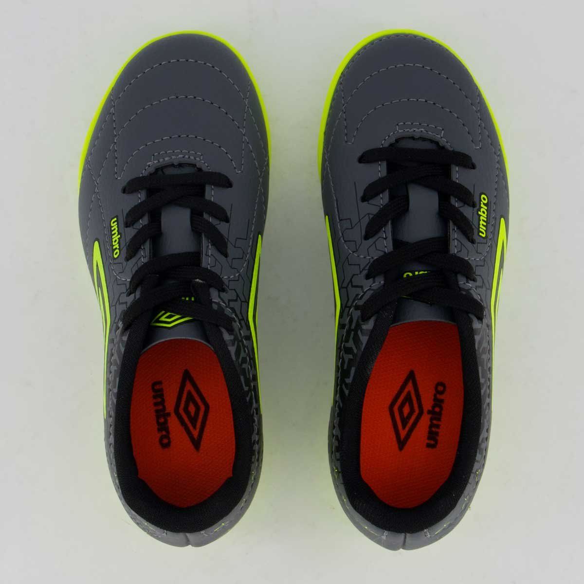 Chuteira Umbro Class Neo Society Juvenil Cinza e Verde Cinza/Verde 4