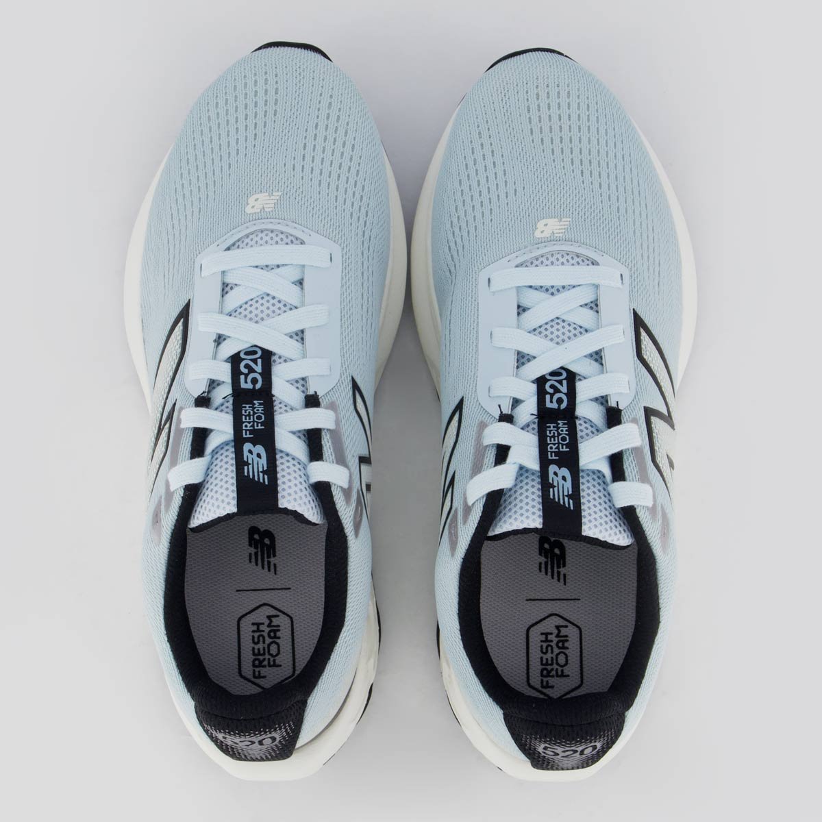 Tênis New Balance Fresh Foam 520 V9 Feminino Azul Claro Azul/Preto 4