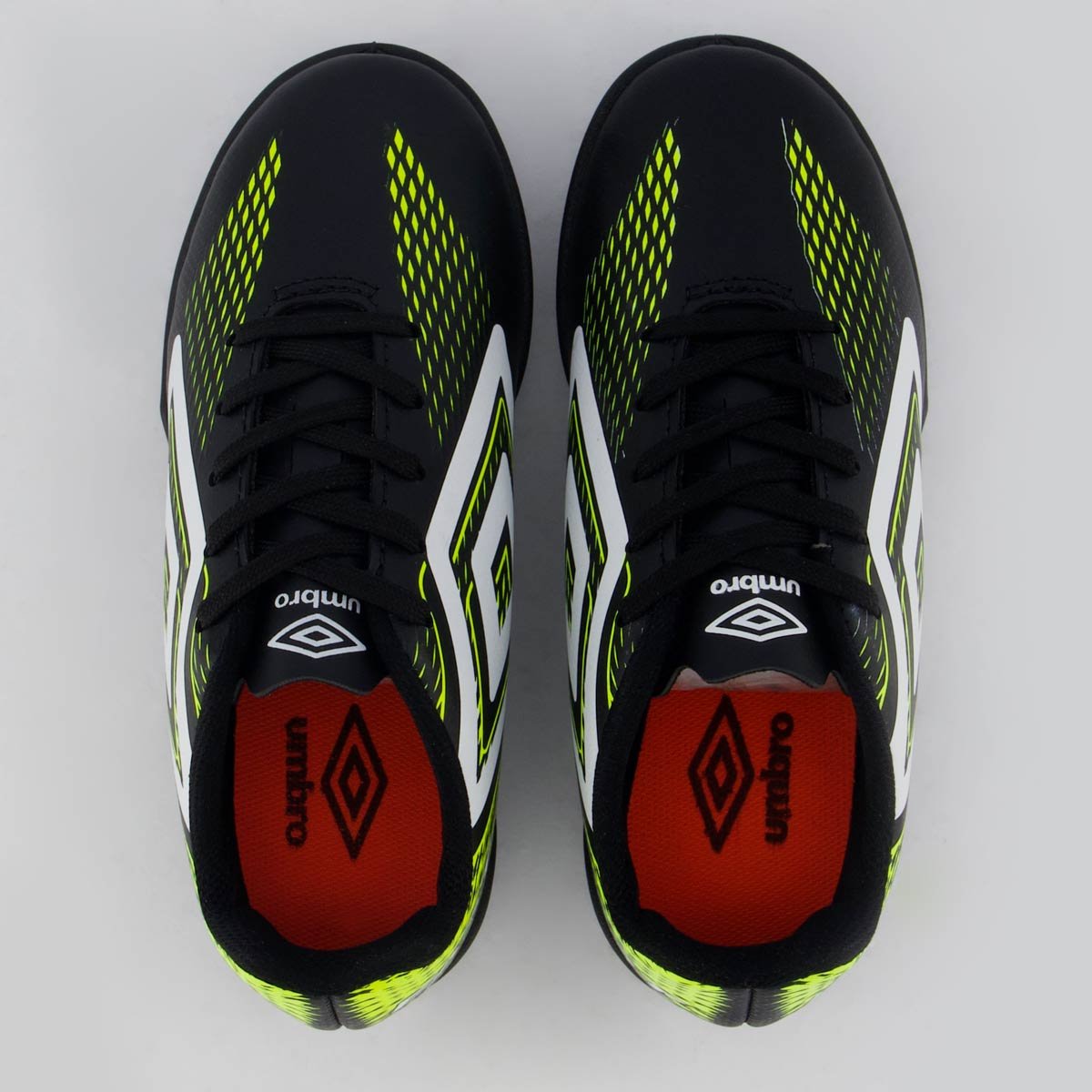 Chuteira Umbro Fast II Society Juvenil Preta Preto/Verde 4
