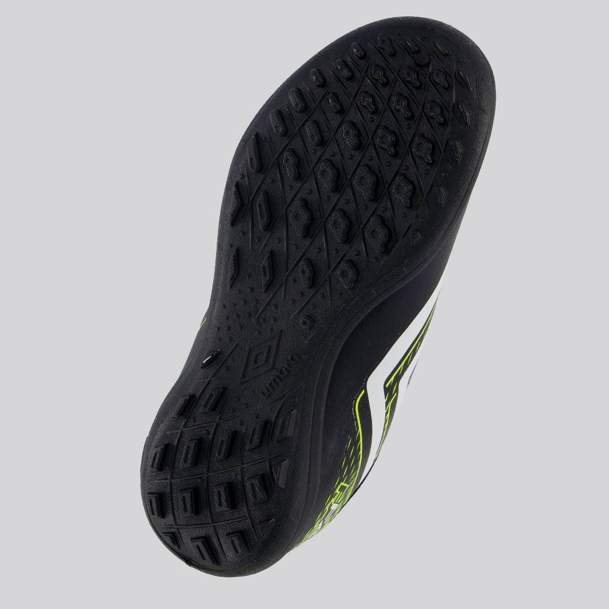Chuteira Umbro Fast II Society Juvenil Preta Preto/Verde 5