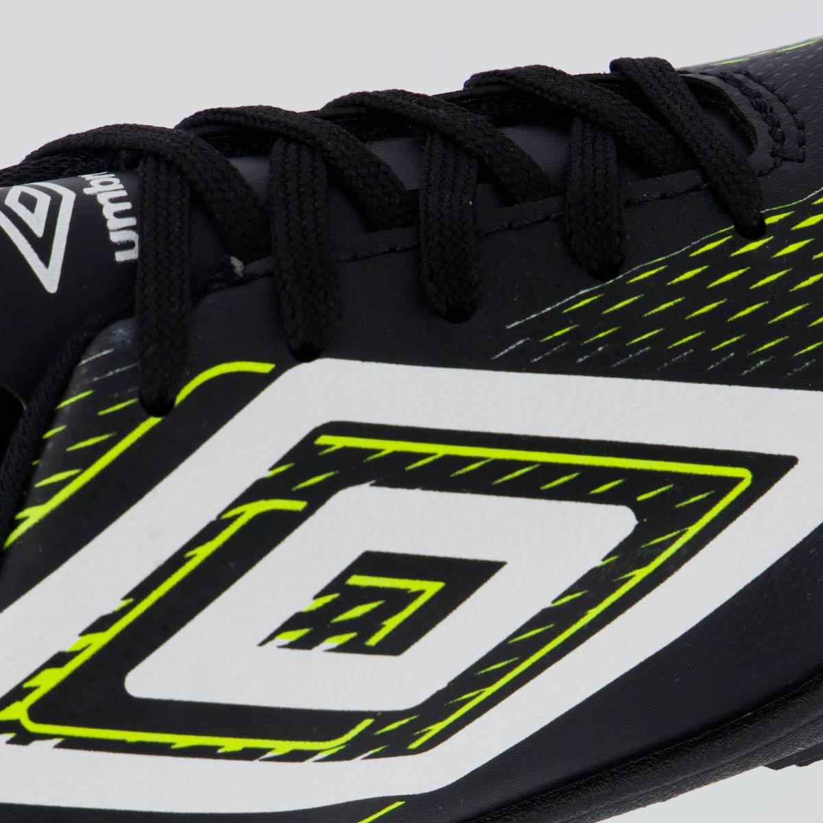 Chuteira Umbro Fast II Society Juvenil Preta Preto/Verde 7