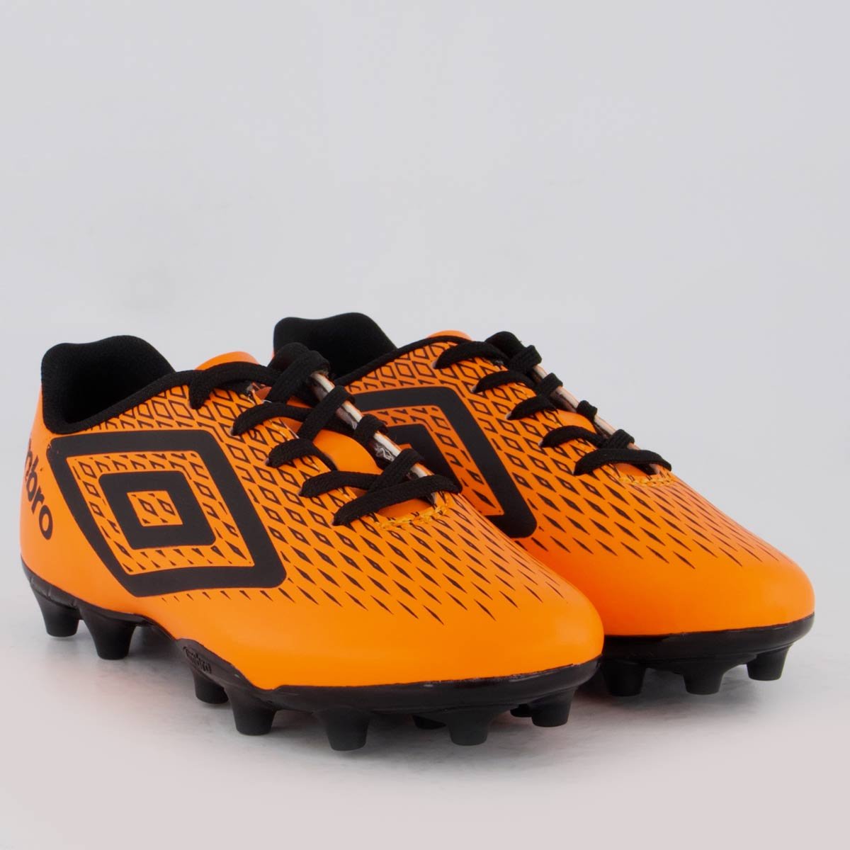 Chuteira Umbro X-Diamond Campo Juvenil Laranja Laranja/Preto 2