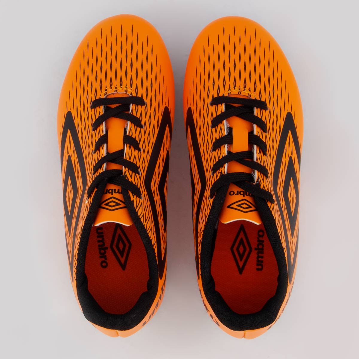 Chuteira Umbro X-Diamond Campo Juvenil Laranja Laranja/Preto 4