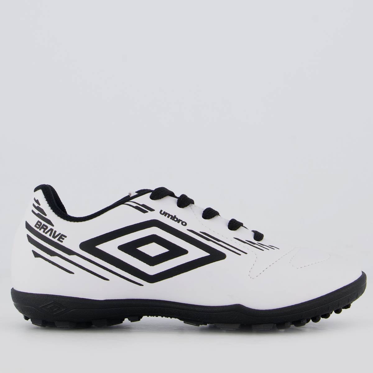 Chuteira Umbro Brave II Society Juvenil Branca e Preta
