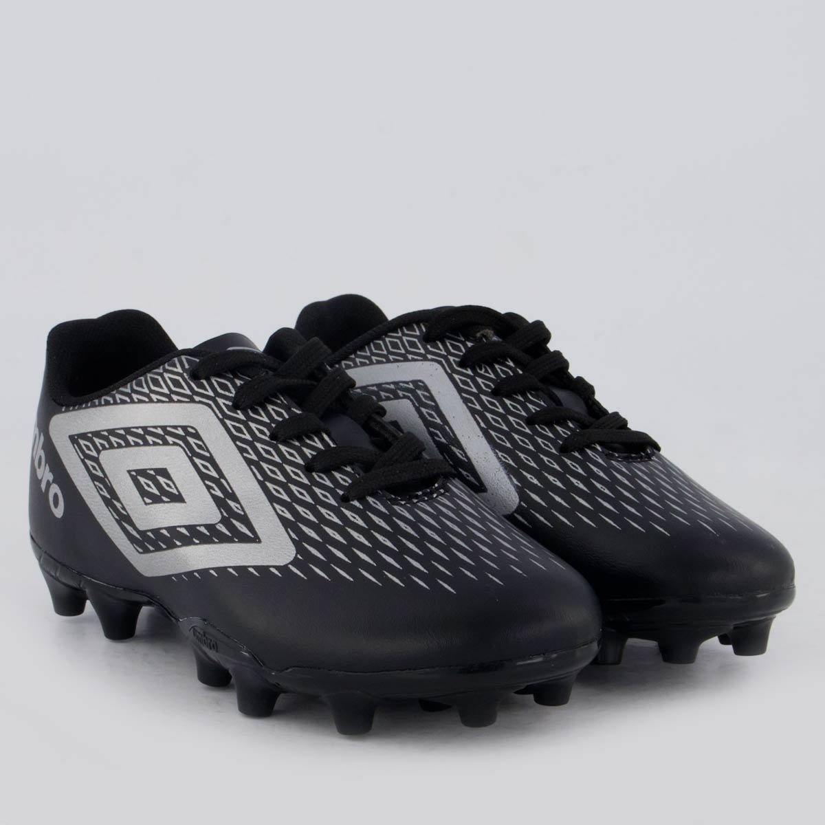 Chuteira Umbro X-Diamond Campo Juvenil Preta Preto 2