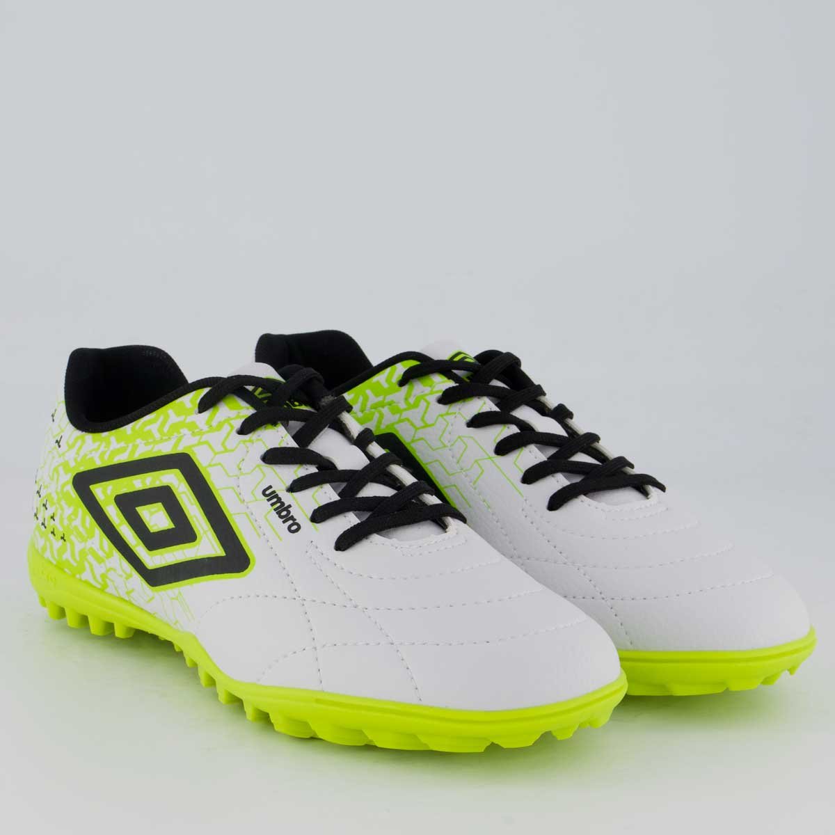 Chuteira Umbro Class Neo Society Branca e Verde Branco/Verde 2