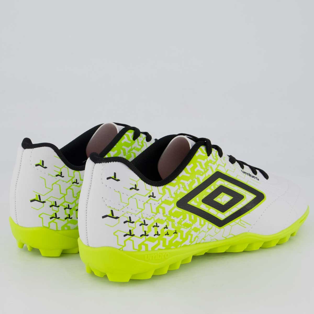 Chuteira Umbro Class Neo Society Branca e Verde Branco/Verde 3