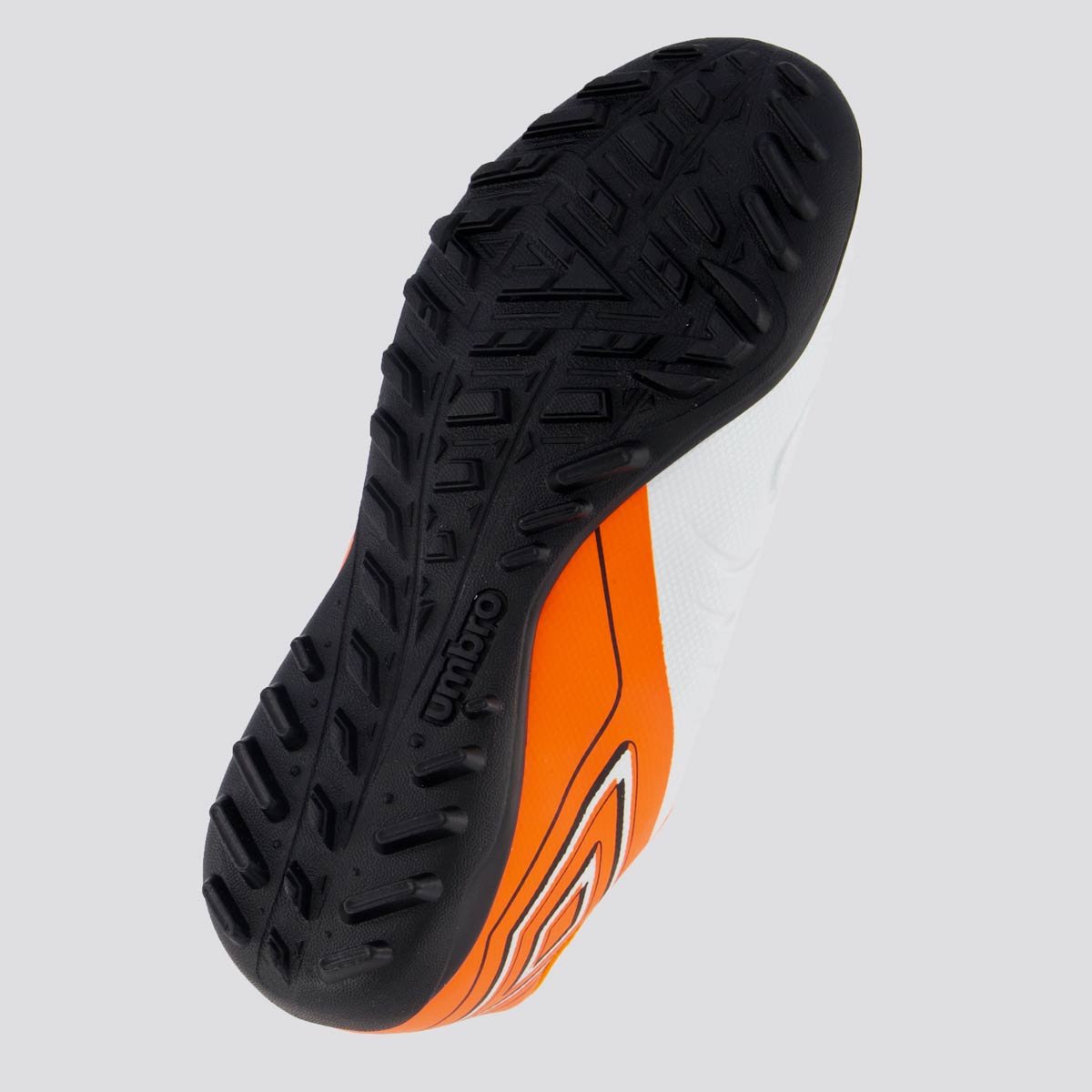Chuteira Umbro Fifty VI Society Juvenil Branca e Laranja Branco/Laranja 5