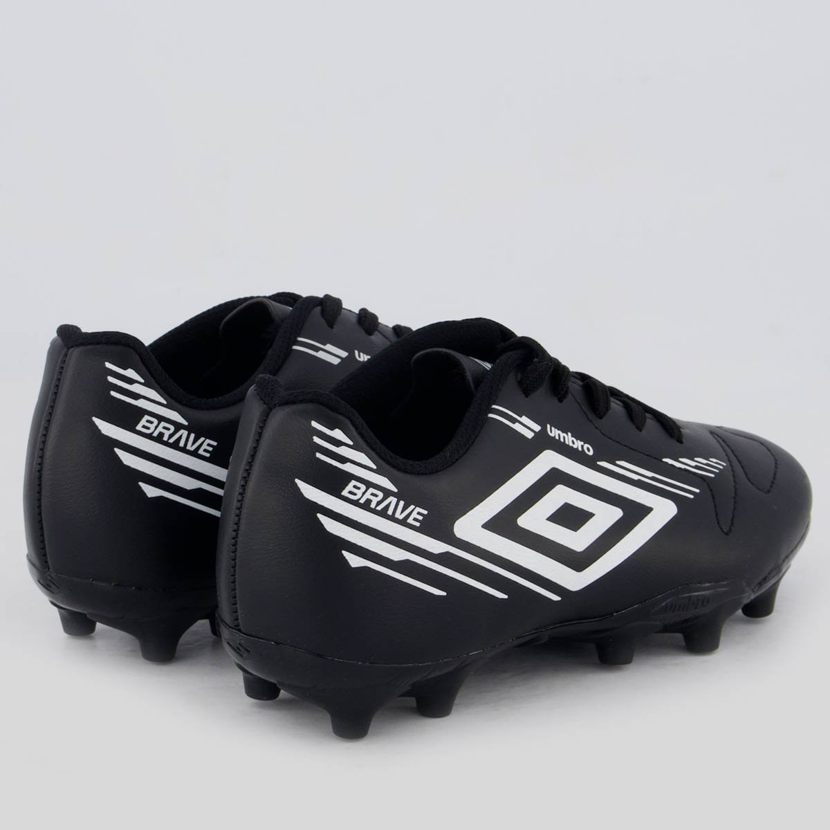 Chuteira Umbro Brave Campo Juvenil Preta Preto 3