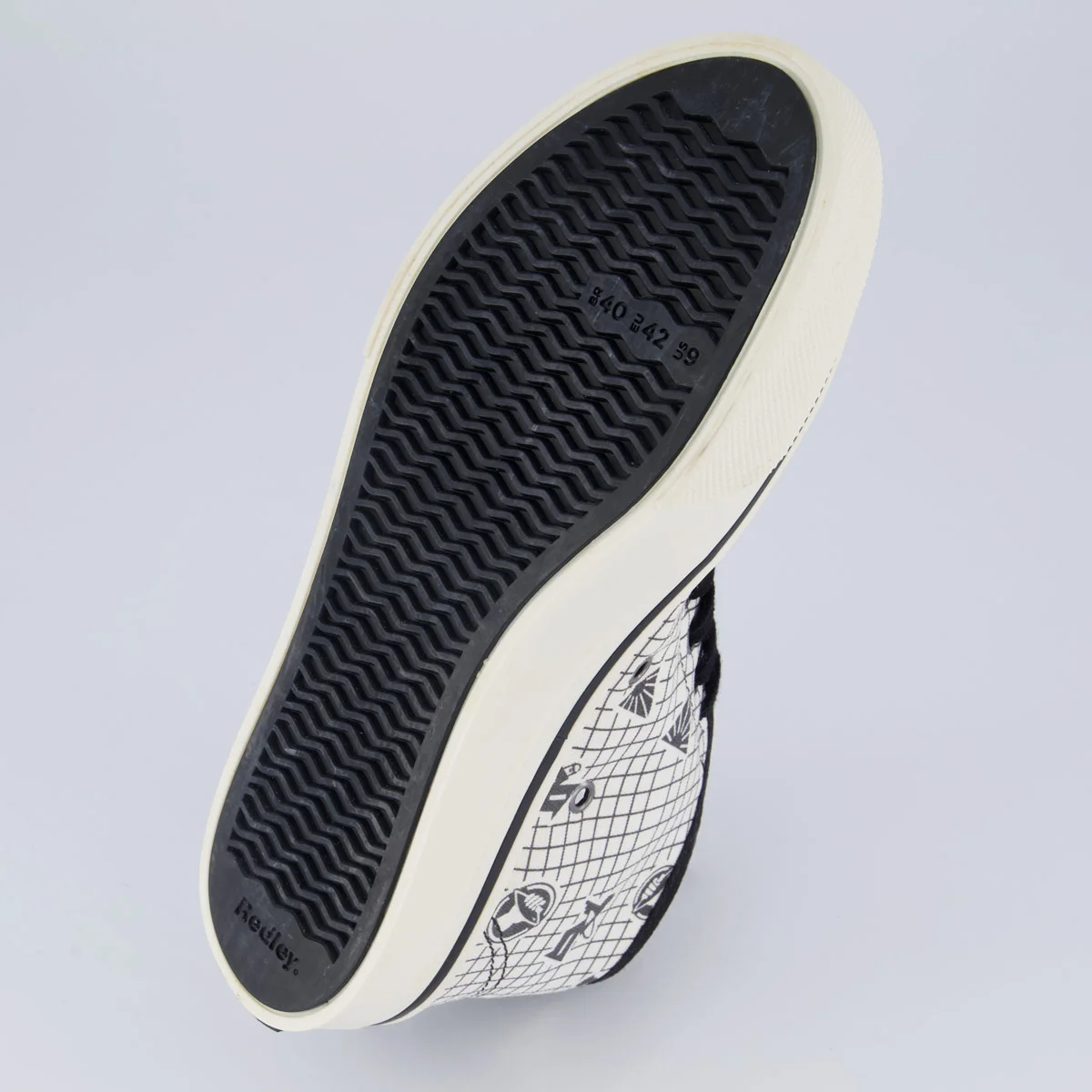 Tênis Redley Cano Médio Print Branco e Preto Branco/Preto 5