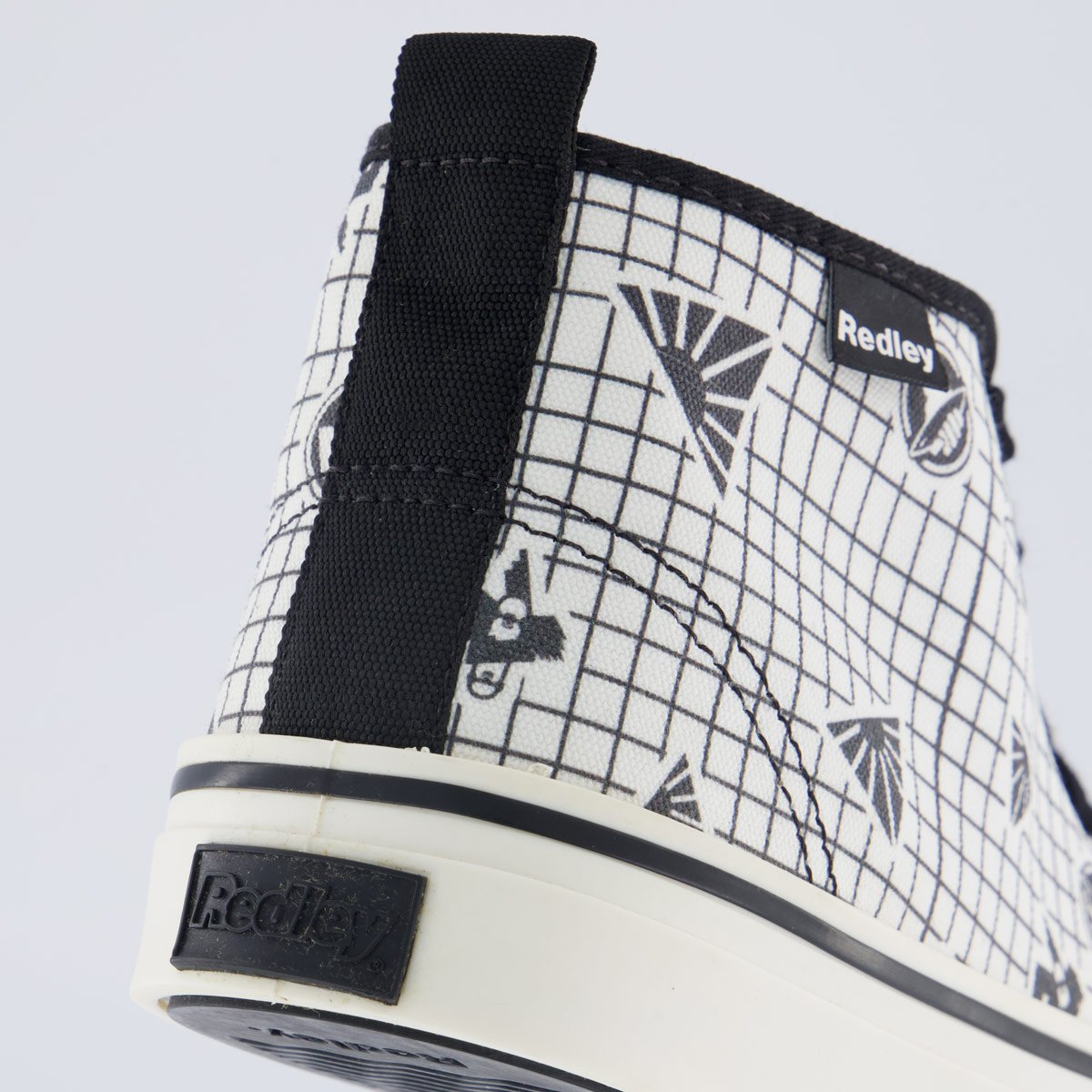 Tênis Redley Cano Médio Print Branco e Preto Branco/Preto 6