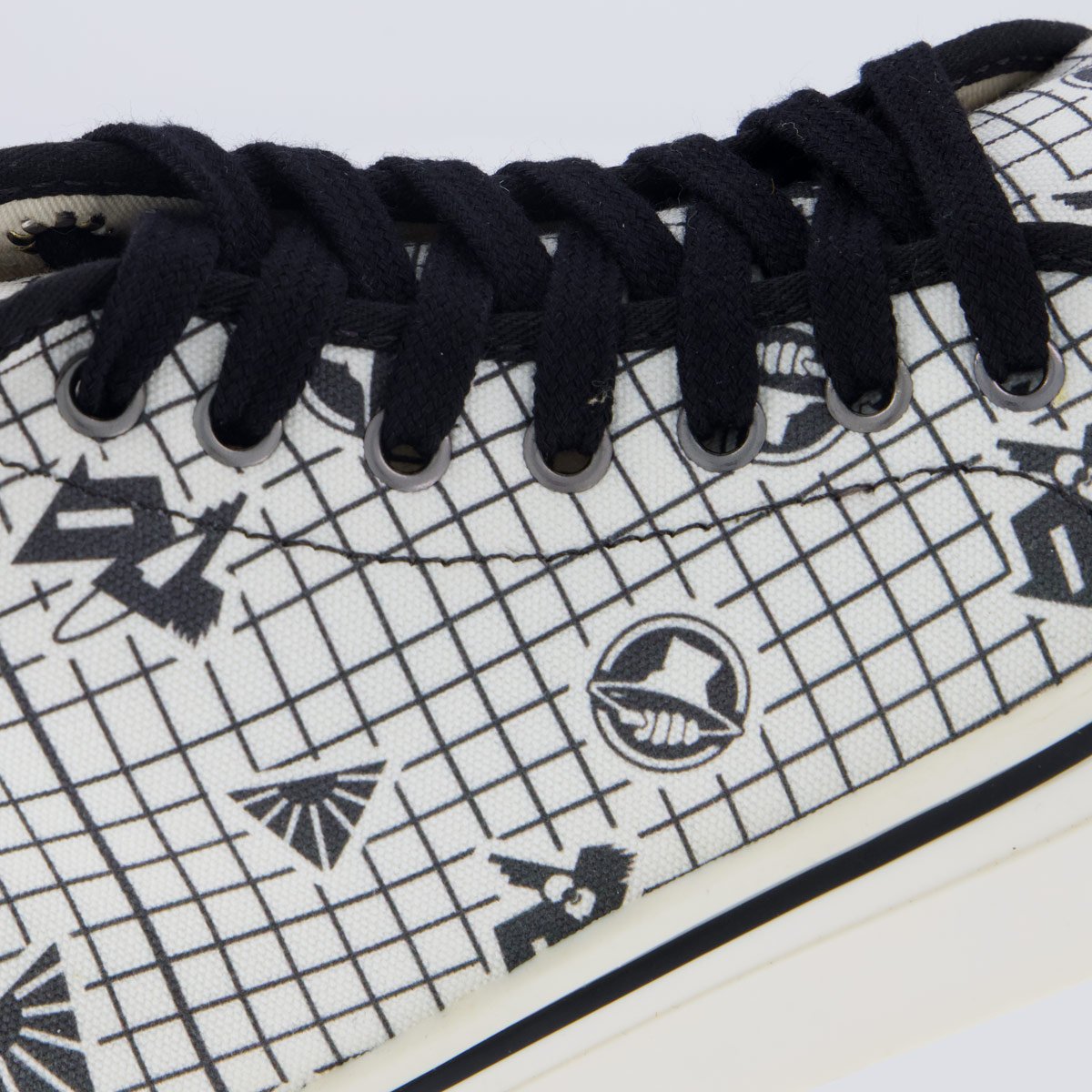 Tênis Redley Cano Médio Print Branco e Preto Branco/Preto 7