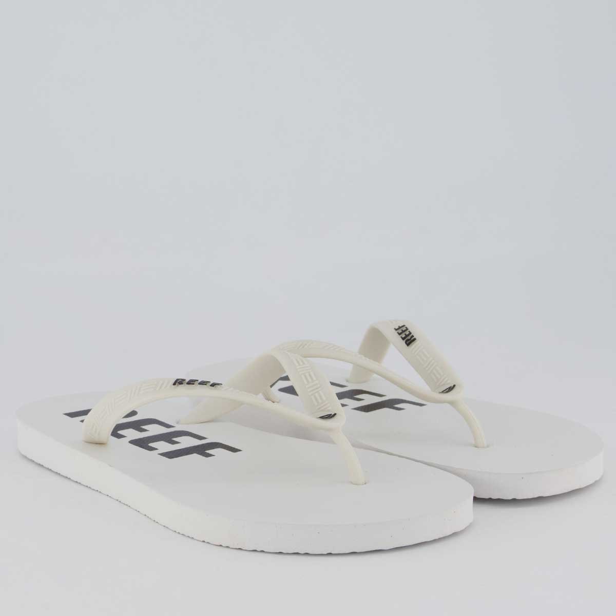Chinelo Reef Seaside Branco Branco 3