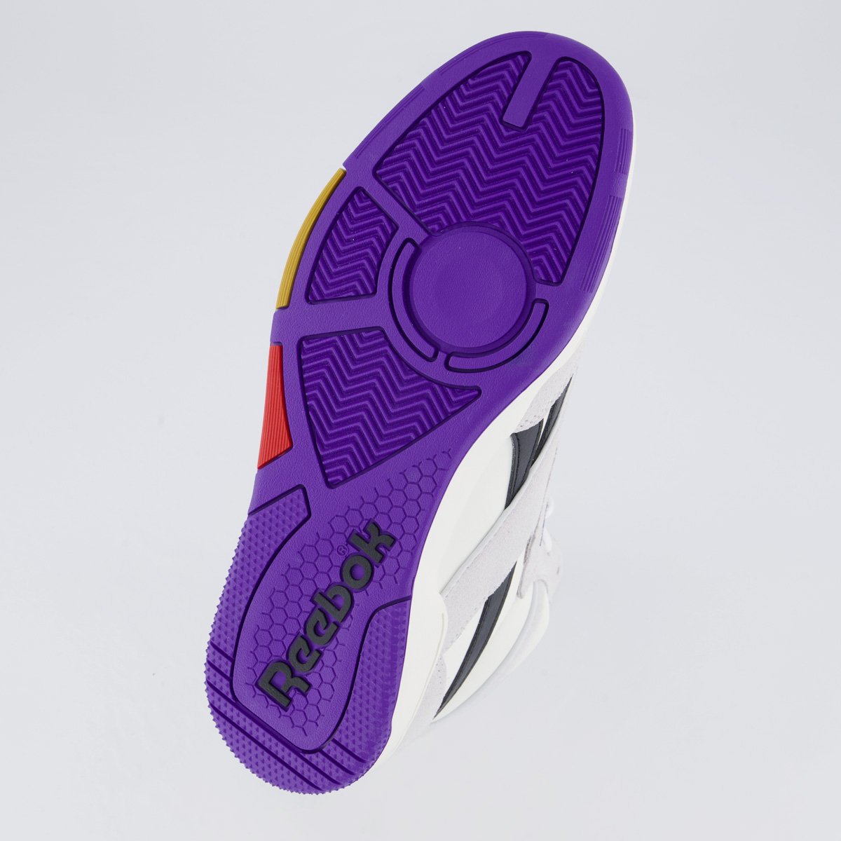 Tênis Reebok BB 4000 II Mid Off White e Roxo Off White/Preto 5