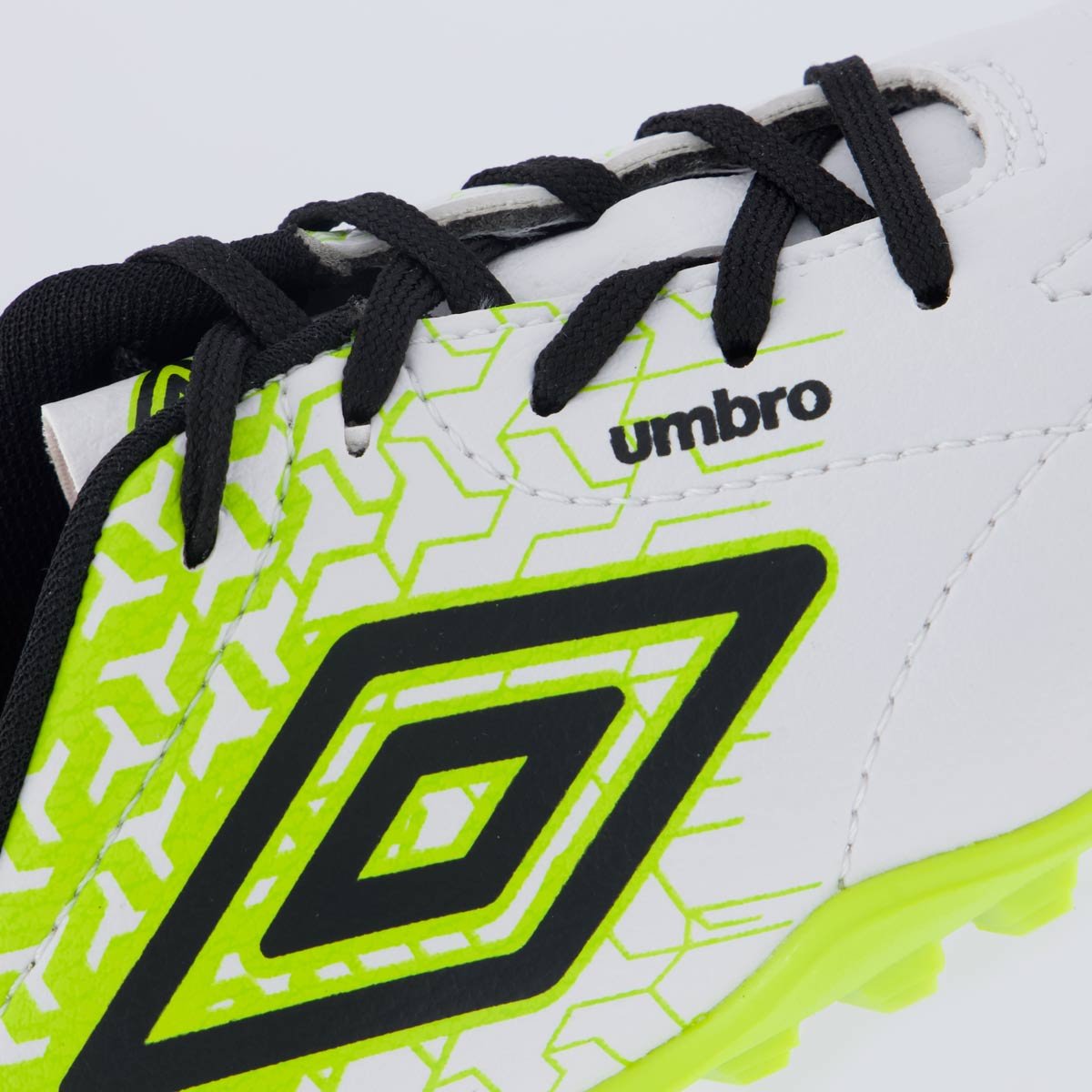 Chuteira Umbro Class Neo Society Juvenil Branca Branco/Amarelo/Preto 7