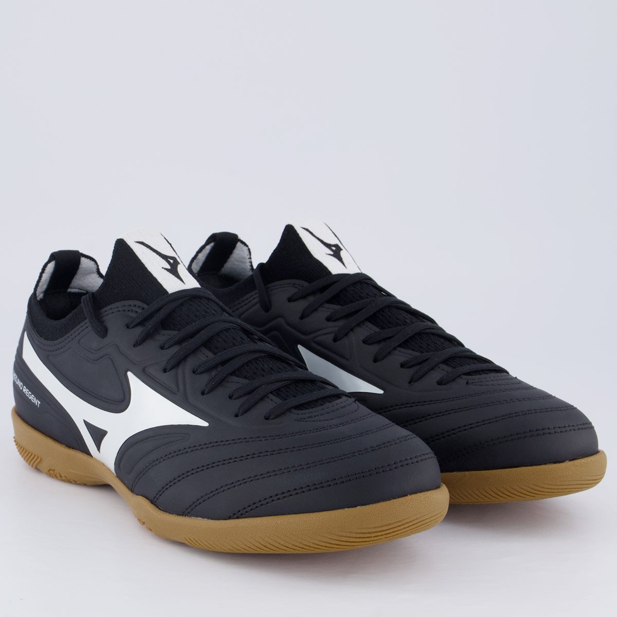 Chuteira Mizuno Regent IN Futsal Preta e Branca Preto/Branco 2