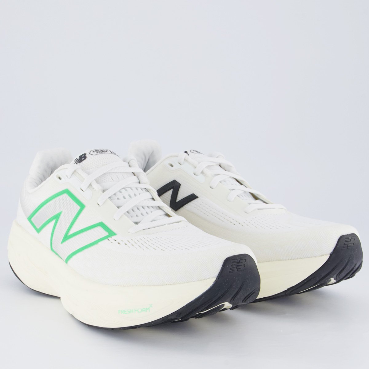 Tênis New Balance Fresh Foam X 1080 V14 Branco e Verde Branco/Verde 2