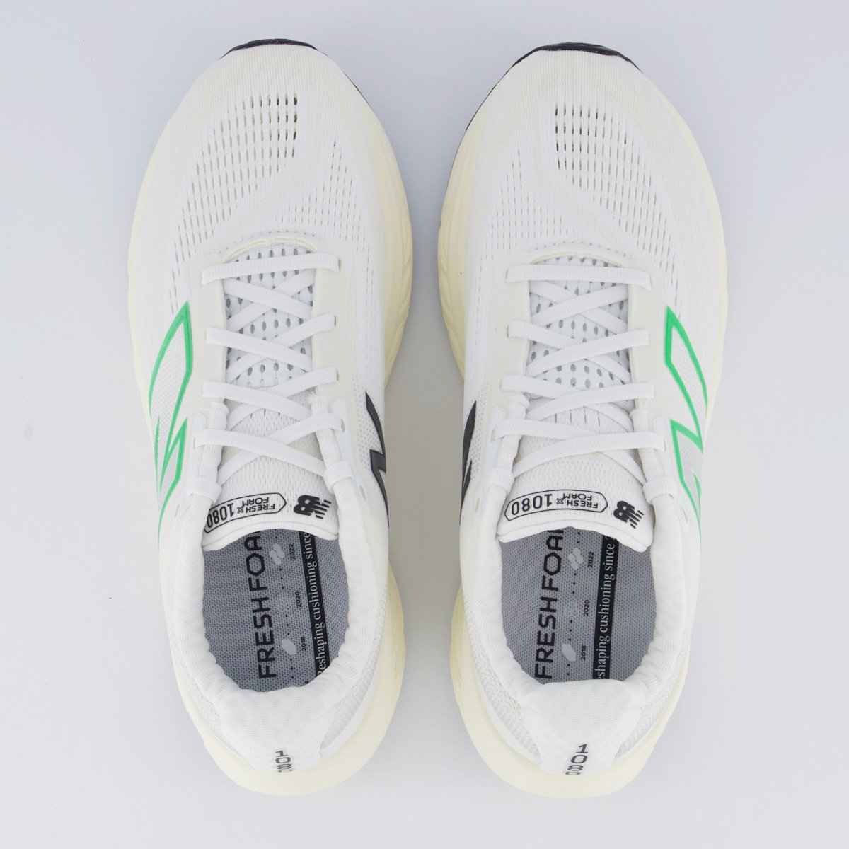 Tênis New Balance Fresh Foam X 1080 V14 Branco e Verde Branco/Verde 4