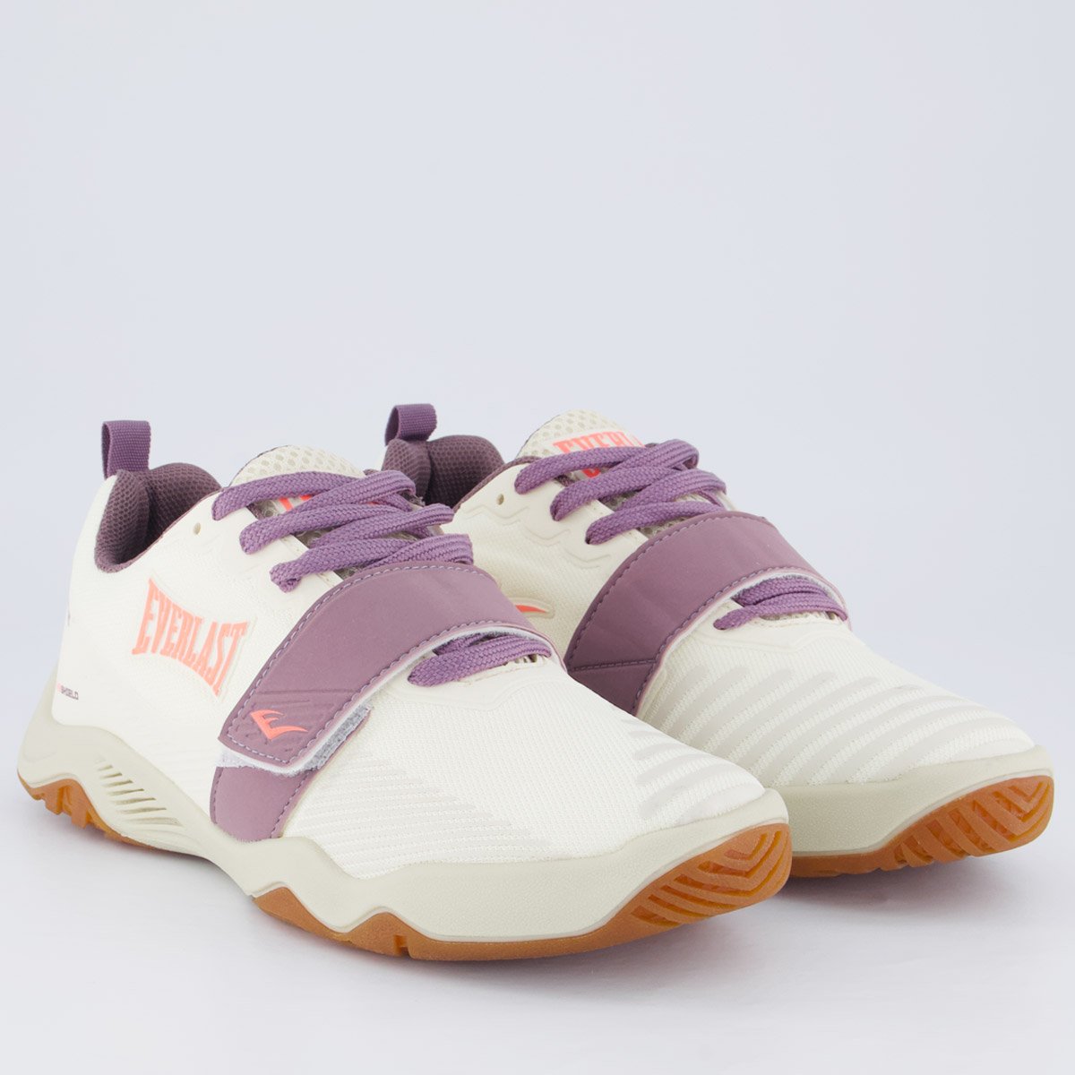 Tênis Everlast Elite Feminino Bege e Roxo Bege/Roxo 2