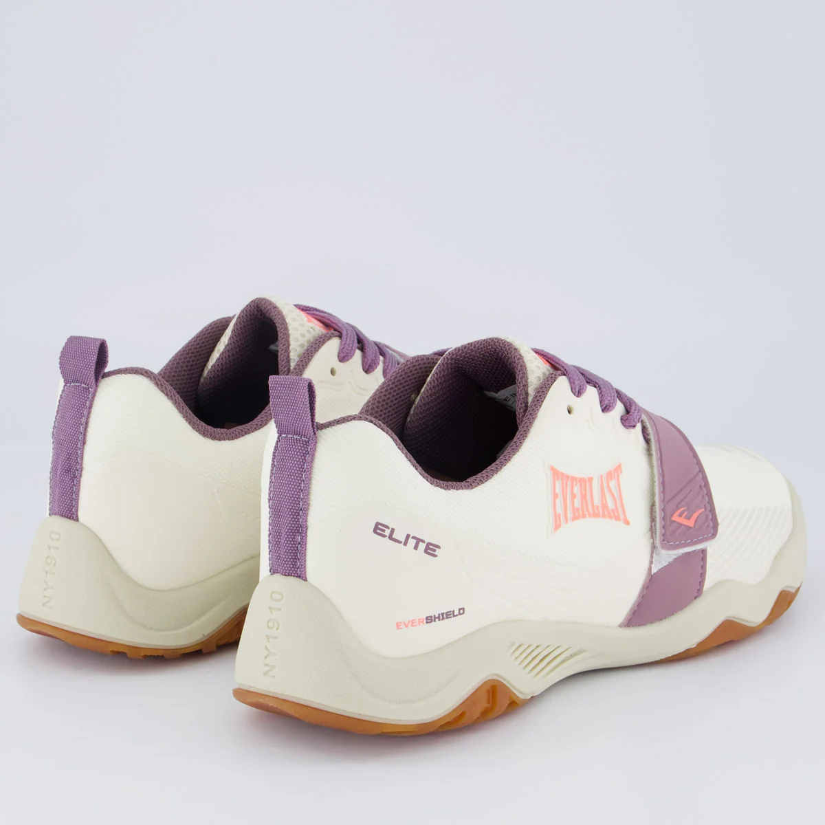Tênis Everlast Elite Feminino Bege e Roxo Bege/Roxo 3