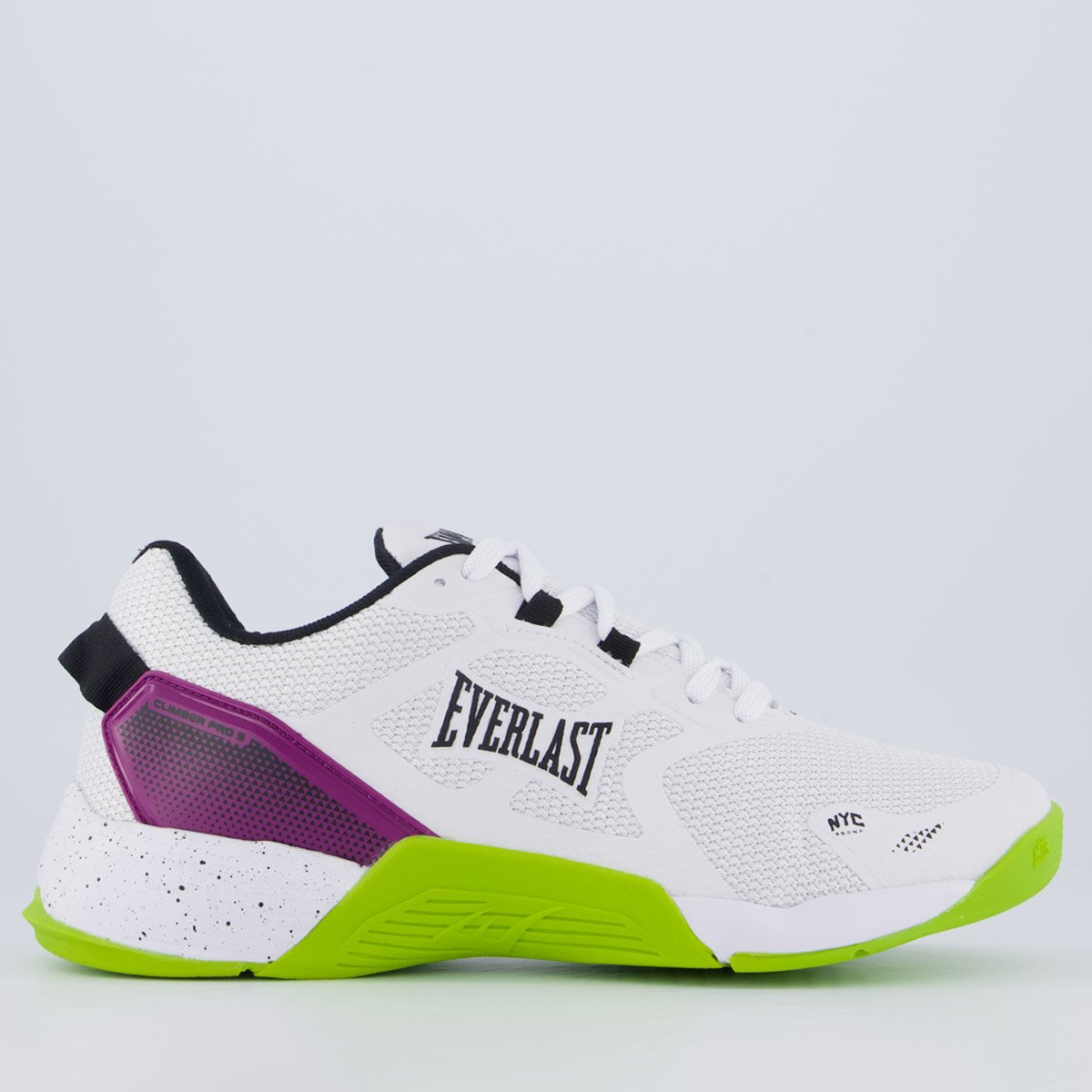 Tênis Everlast Climber Pro 3 Branco e Verde Branco/Verde/Roxo 1