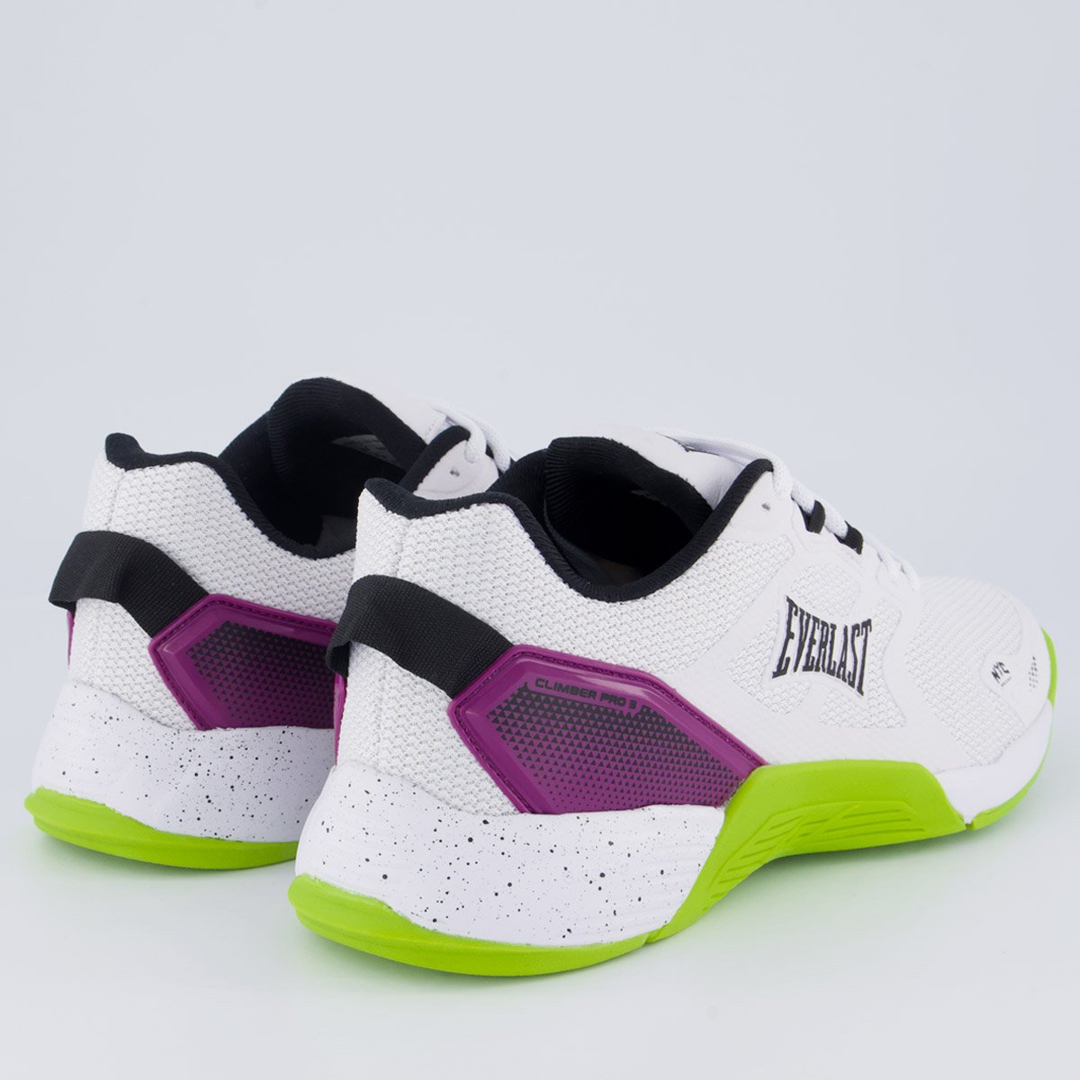 Tênis Everlast Climber Pro 3 Branco e Verde Branco/Verde/Roxo 3